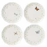 Lenox Butterfly Meadow Vines 4-Piece Dinner Plate Set Multi, WHITE PORCELAIN 894542