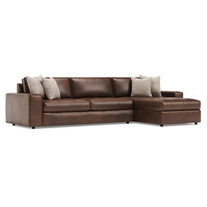 Bernhardt Bernhardt Nest Full Grain Leather Sectional with Deep Plush Seating for Modern Living K2235