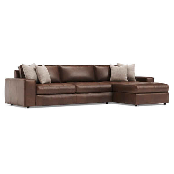 Bernhardt Bernhardt Nest Full Grain Leather Sectional with Deep Plush Seating for Modern Living K2235