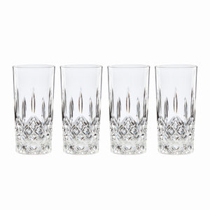 Lenox Reed and Barton Hamilton Highball Glasses, Set of 4 Clear, NO COLOR GLASS,CRYSTAL 895089