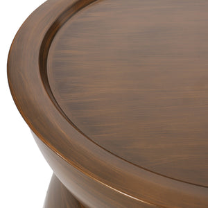 English Elm Christopher Knight Home® - METAL Hourglass Coffee Table with Brushed Antique Brown Finish, Hammered Iron Texture, Durable Edge Trim Antique Bronze 72227.00BRZBRSANT