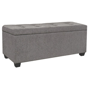 Parker House Parker Living Sleep Avery - Stream Storage Bench Stream Grey 100% Polyester (W) BAVE-BENCH-STR