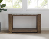 English Elm Steve Silver - Libby - Sintered Stone Sofa Table - Brown