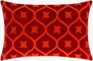Surya Toulouse 13"L X 20"W 100% Cotton Lumbar Pillow - Elegant, Soft, And Versatile Home Decor Accent Rust Cotton,Cotton Tue004-1320d