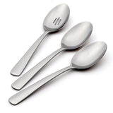 Oneida Aptitude 3-Piece Serving Spoon Set, 18/0 Stainless Steel, Mirror Finish