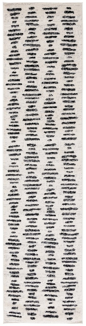 Safavieh Tulum 644 Power Loomed Bohemian Rug Ivory / Black TUL644A-221