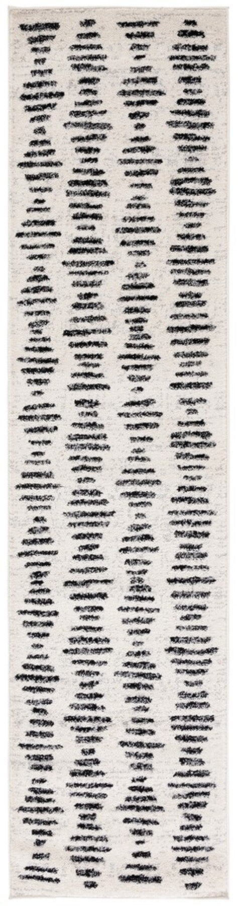 Safavieh Tulum 644 Power Loomed Bohemian Rug Ivory / Black TUL644A-221