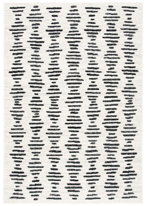 Safavieh Tulum 644 Power Loomed  Rug Ivory / Black TUL644A-8SQ