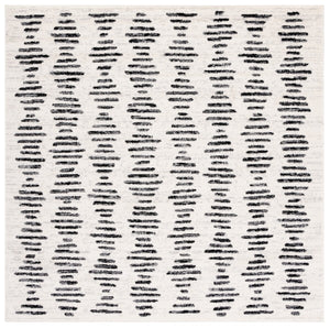 Safavieh Tulum 644 Power Loomed Bohemian Rug Ivory / Black TUL644A-221