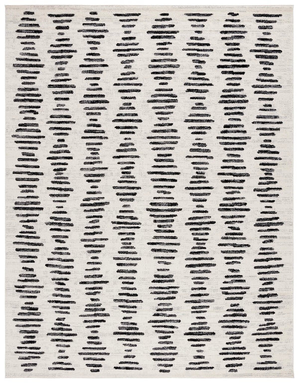 Safavieh Tulum 644 Power Loomed  Rug Ivory / Black TUL644A-8SQ