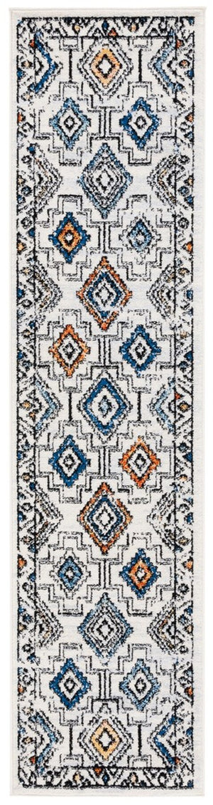 Safavieh Tulum 662 Power Loomed  Rug Ivory Grey / Blue Rust TUL662A-8