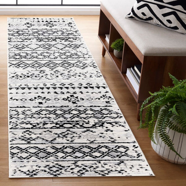 Safavieh Tulum 663 Power Loomed  Rug Ivory Grey / Charcoal TUL663A-7R
