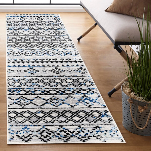 Safavieh Tulum 663 Power Loomed  Rug Ivory Grey / Grey Blue TUL663H-8