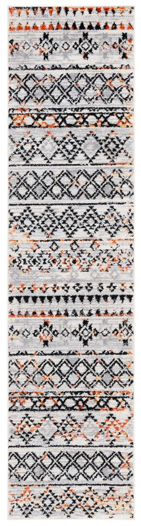 Safavieh Tulum 663 Power Loomed  Rug Ivory Grey / Rust TUL663P-8