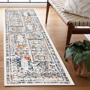 Safavieh Tulum 667 Power Loomed  Rug Ivory Grey / Blue Rust TUL667A-9