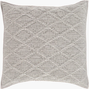 Surya Tatum Cotton Quilt Set Handcrafted in India with Modern Geometric Stitching for Any Bedroom TUM1001-KSET