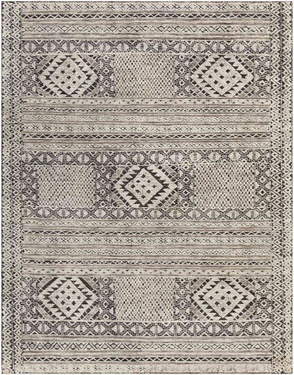 Surya Tunus Exquisite 2' X 3' Handmade Wool Rug – Luxurious Design, Comfort, And Durability For Your Home! Black Nz Wool,Viscose Tun2304-23