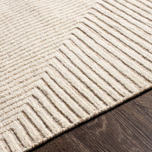 Surya Tunus Exquisite 2' X 3' Handmade Wool Rug – Luxurious Design, Comfort, And Durability For Your Home! Light Gray Nz Wool,Viscose Tun2308-23