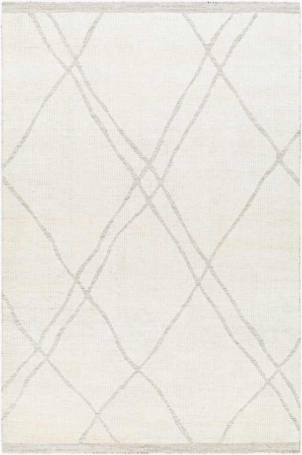 Surya Tunus Exquisite 2' X 3' Handmade Wool Rug – Luxurious Design, Comfort, And Durability For Your Home! Cream Wool Tun2313-46