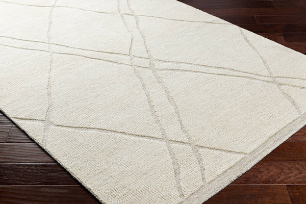 Surya Tunus Exquisite 2' X 3' Handmade Wool Rug – Luxurious Design, Comfort, And Durability For Your Home! Cream Wool Tun2313-46