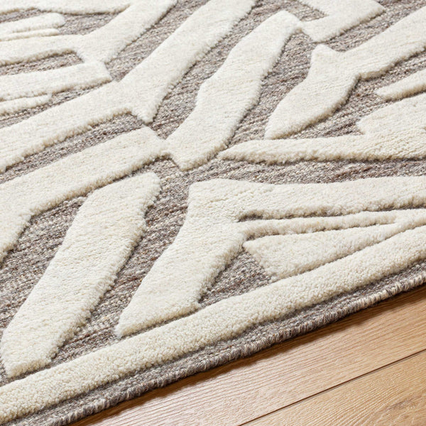 Surya Tunus Exquisite 2' X 3' Handmade Wool Rug – Luxurious Design, Comfort, And Durability For Your Home! Taupe Wool Tun2314-69