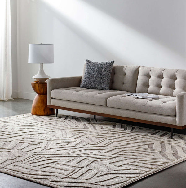 Surya Tunus Exquisite 2' X 3' Handmade Wool Rug – Luxurious Design, Comfort, And Durability For Your Home! Taupe Wool Tun2314-69