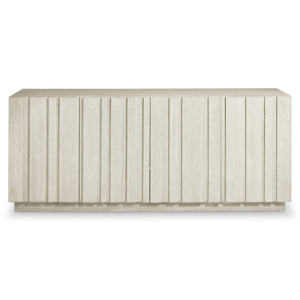 Bernhardt Bernhardt Tempo Rustic Modern Entertainment Credenza With Larza Wire-Brushed Oak, Push-Open Doors, 78" 346860