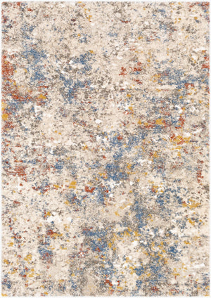 Livabliss Tuscany Machine Woven Polypropylene Area Rug with High Low Pile for Living Rooms Metallic Gold, 4'3" x 5'7" TUS2301-4357