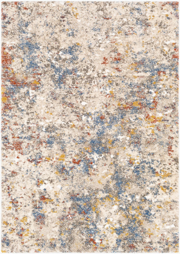 Livabliss Tuscany Machine Woven Polypropylene Area Rug with High Low Pile for Living Rooms Metallic Gold, 4'3" x 5'7" TUS2301-4357