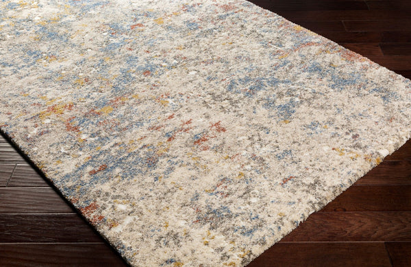 Livabliss Tuscany Machine Woven Polypropylene Area Rug with High Low Pile for Living Rooms Metallic Gold, 4'3" x 5'7" TUS2301-4357