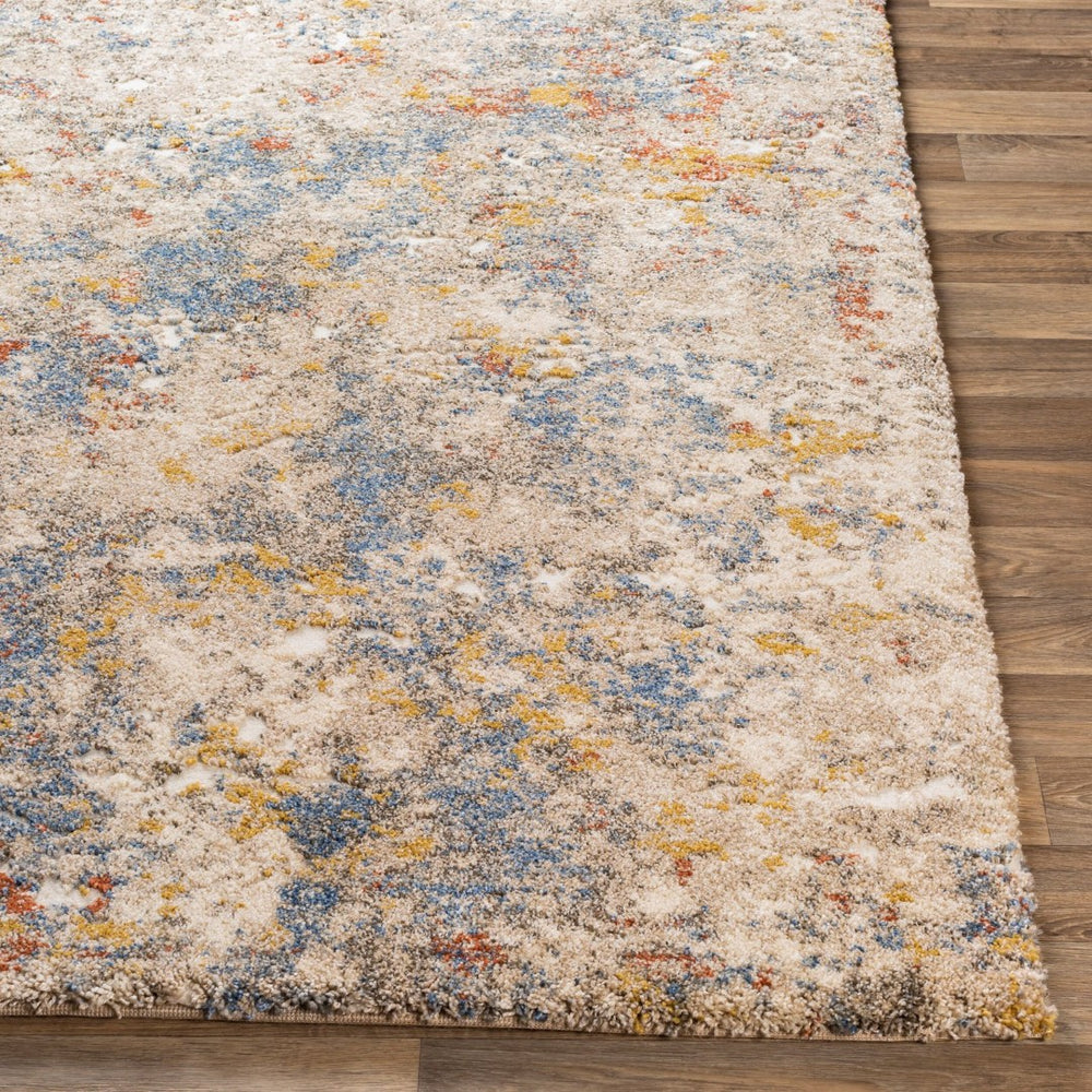 Livabliss Tuscany Machine Woven Polypropylene Area Rug with High Low Pile for Living Rooms Metallic Gold, 4'3" x 5'7" TUS2301-4357