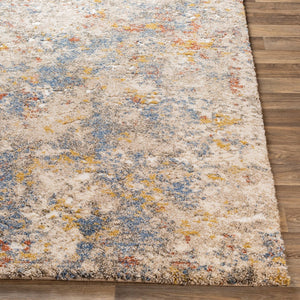 Livabliss Tuscany Machine Woven Polypropylene Area Rug with High Low Pile for Living Rooms Metallic Gold, 4'3" x 5'7" TUS2301-4357