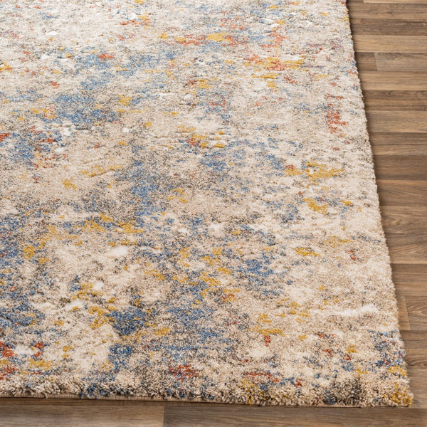 Livabliss Tuscany Machine Woven Polypropylene Area Rug with High Low Pile for Living Rooms Metallic Gold, 4'3" x 5'7" TUS2301-4357