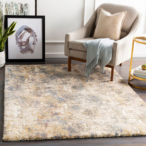 Livabliss Tuscany High Low Pile Accent Rug Soft Polypropylene Blend for Entryway or Bath Bright Yellow, 2' x 2'11" TUS2303-23