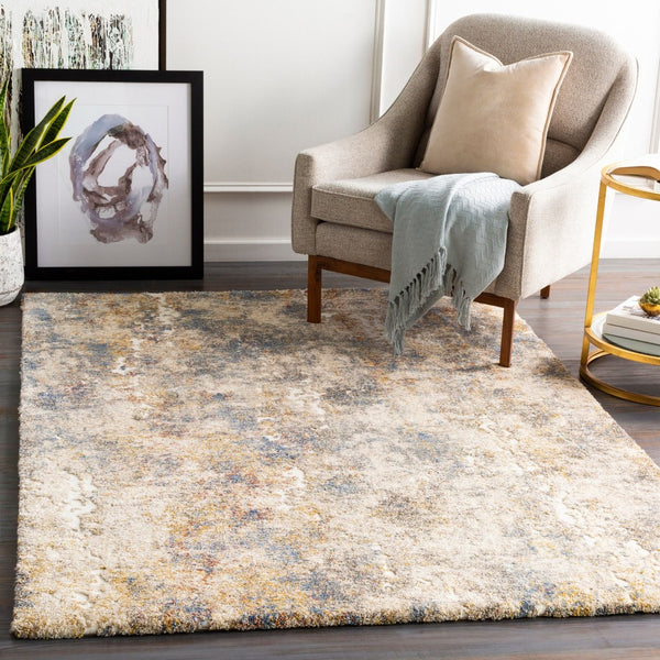 Livabliss Tuscany High Low Pile Accent Rug Soft Polypropylene Blend for Entryway or Bath Bright Yellow, 2' x 2'11" TUS2303-23