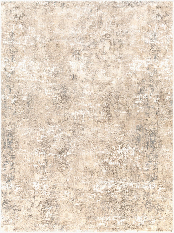 Livabliss Tuscany High Pile Polypropylene Area Rug Mid-century Modern Design for Large Living Rooms Ivory, Aqua 7'10" x 10'2" TUS2304-710103
