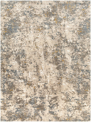Livabliss Tuscany Machine Woven High Low Pile Area Rug for Living Room Polypropylene Blend White, Dark Bro 7'10" x 10'2" TUS2305-710103