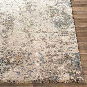 Livabliss Tuscany Machine Woven High Low Pile Area Rug for Living Room Polypropylene Blend White, Dark Bro 8'10" x 12'2" TUS2305-9121