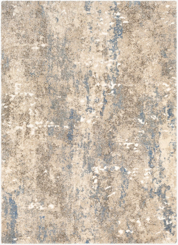 Livabliss Tuscany Collection High Pile Area Rug Soft Polypropylene Blend for Living Rooms Blue, White 8'10" x 12'2" TUS2306-9121