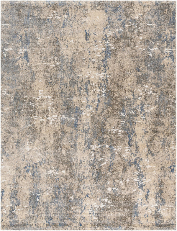 Livabliss Tuscany Collection High Pile Area Rug Soft Polypropylene Blend for Living Rooms Blue, White 7'10" x 10'2" TUS2306-710103