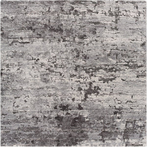 Livabliss Tuscany High Pile Area Rug Mid Century Modern Plush Woven Living Room Floor Accent Gray, Charcoal 7'10" x 7'10" TUS2310-710SQ