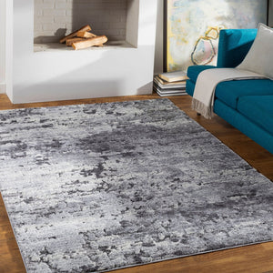 Livabliss Tuscany High Pile Area Rug Mid Century Modern Plush Woven Living Room Floor Accent Gray, Charcoal 12' x 15' TUS2310-1215