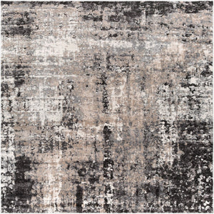 Livabliss Tuscany Geometric Mid-century Machine Woven Plush High Pile Living Room Area Rug Tan, Gray 7'10" x 7'10" TUS2312-710SQ