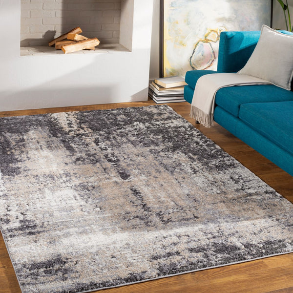 Livabliss Tuscany Machine Woven Area Rug For Modern Homes - Durable, Stylish, And Easy To Maintain In Turkey Tan,Gray,Black,Ivory,Charcoal Polypropylene,Polyester Tus2312-6796