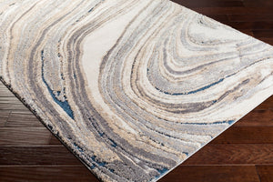 Livabliss Tuscany High Pile Polypropylene Area Rug for Modern Living Room Plush Comfort Ivory, Light Be 6'7" x 9'6" TUS2315-6796