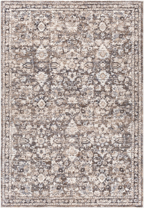 Livabliss Tuscany Traditional High Pile Area Rug Woven Polypropylene for Living Dining Rooms Brown, Charcoal 8'10" x 12'2" TUS2319-9121