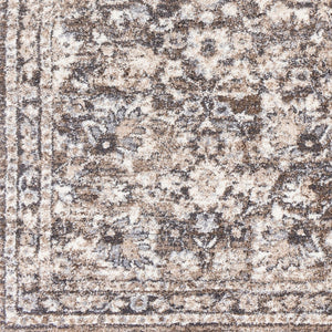 Livabliss Tuscany Traditional High Pile Area Rug Woven Polypropylene for Living Dining Rooms Brown, Charcoal 8'10" x 12'2" TUS2319-9121