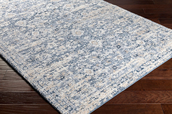 Livabliss Tuscany Traditional Medallion Area Rug High Pile Turkish Woven Living Room Floor Accent Dark Blue, Deni 8'10" x 12'2" TUS2320-9121