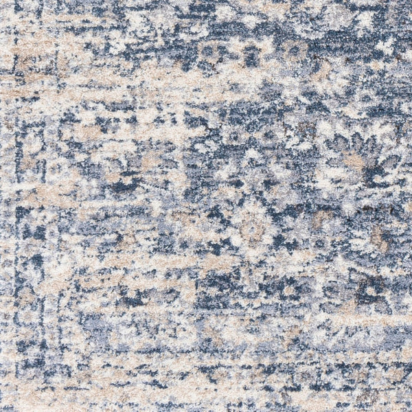 Livabliss Tuscany Traditional Medallion Area Rug High Pile Turkish Woven Living Room Floor Accent Dark Blue, Deni 8'10" x 12'2" TUS2320-9121