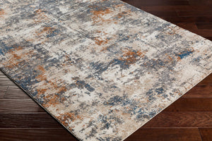 Livabliss Tuscany Plush High Pile Polypropylene Area Rug for Modern and Transitional Living Spaces Cream, Gray 7'10" x 7'10" TUS2325-710SQ